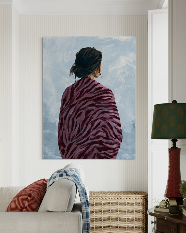 Woman in the Winter Shawl New Arrivals