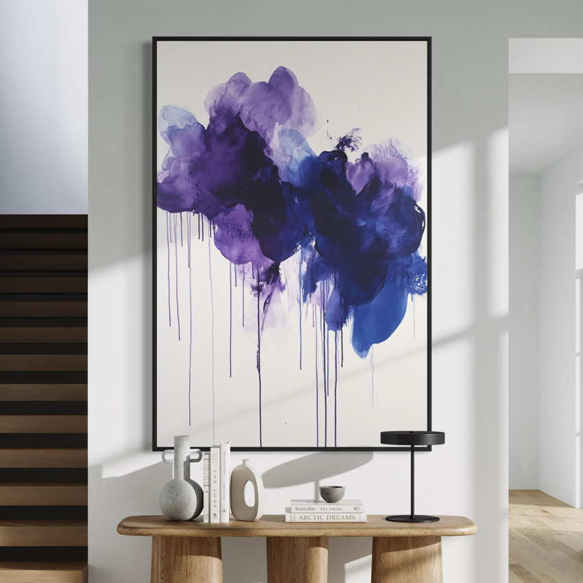 Violet Bloom Abstract