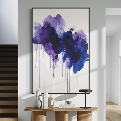 Violet Bloom Abstract