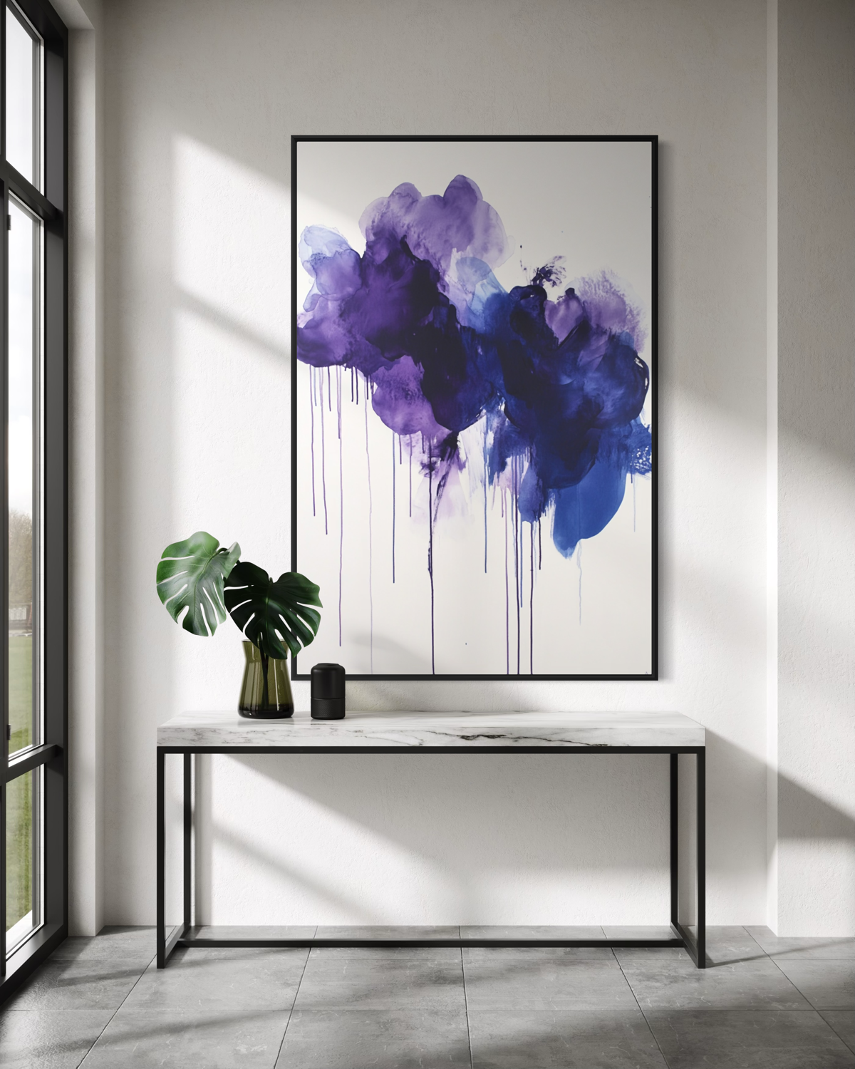 Violet Bloom Abstract New Arrivals