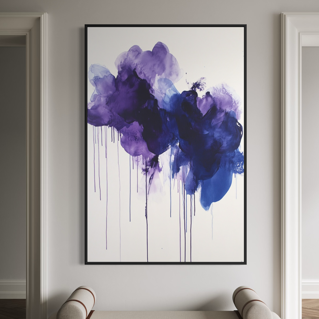 Violet Bloom Abstract New Arrivals