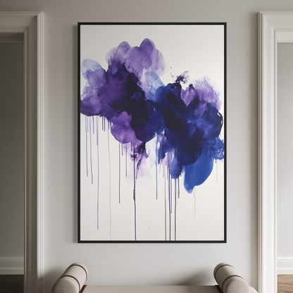 Violet Bloom Abstract