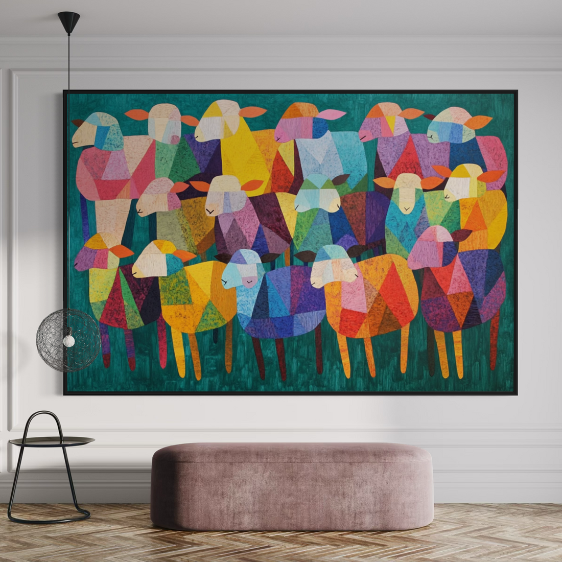 Joyful Crowd in Color