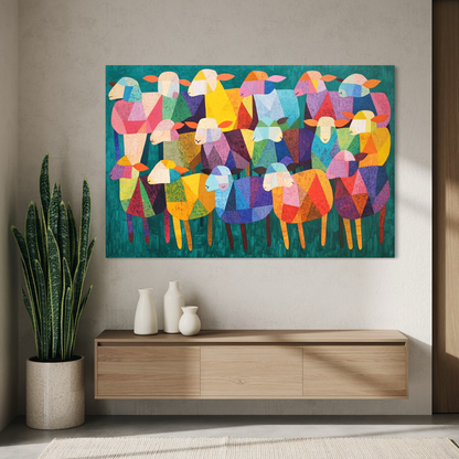 Joyful Crowd in Color