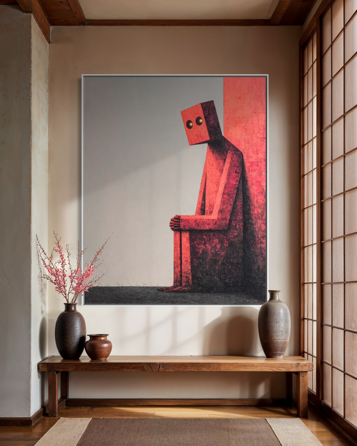 The Silent Observer Wandkunst für das Wohnzimmer