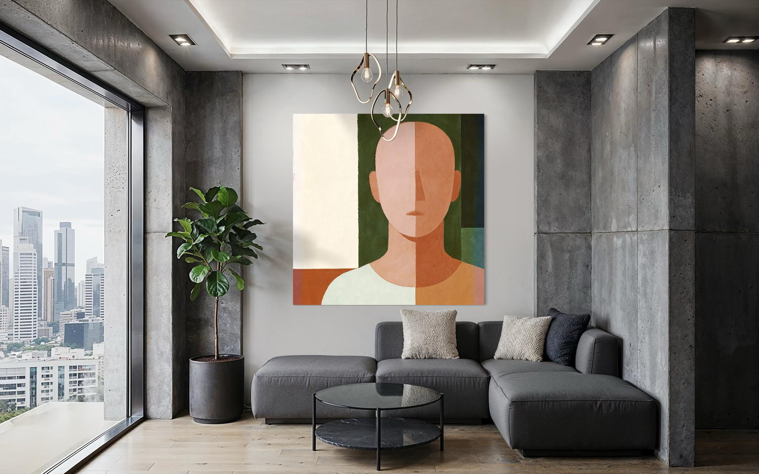 Dullness 03 Braune Wandkunst