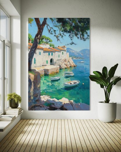 Sunlit Mediterranean Cove
