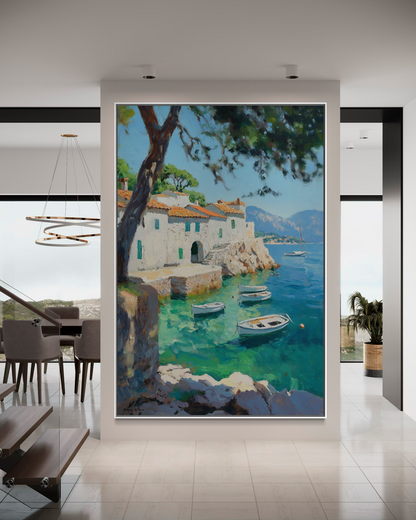 Sunlit Mediterranean Cove