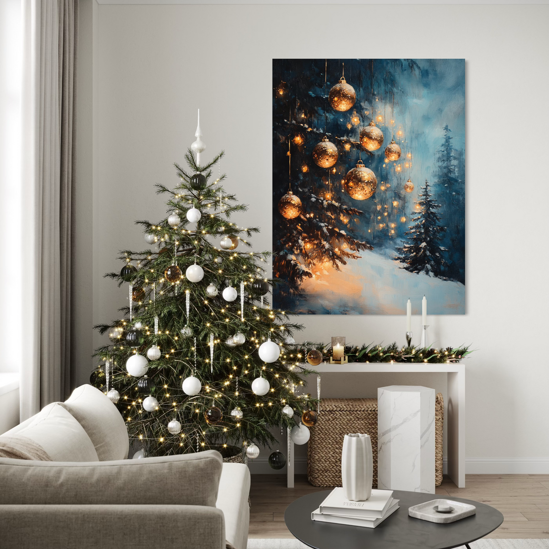 Winter Ornaments at Dusk