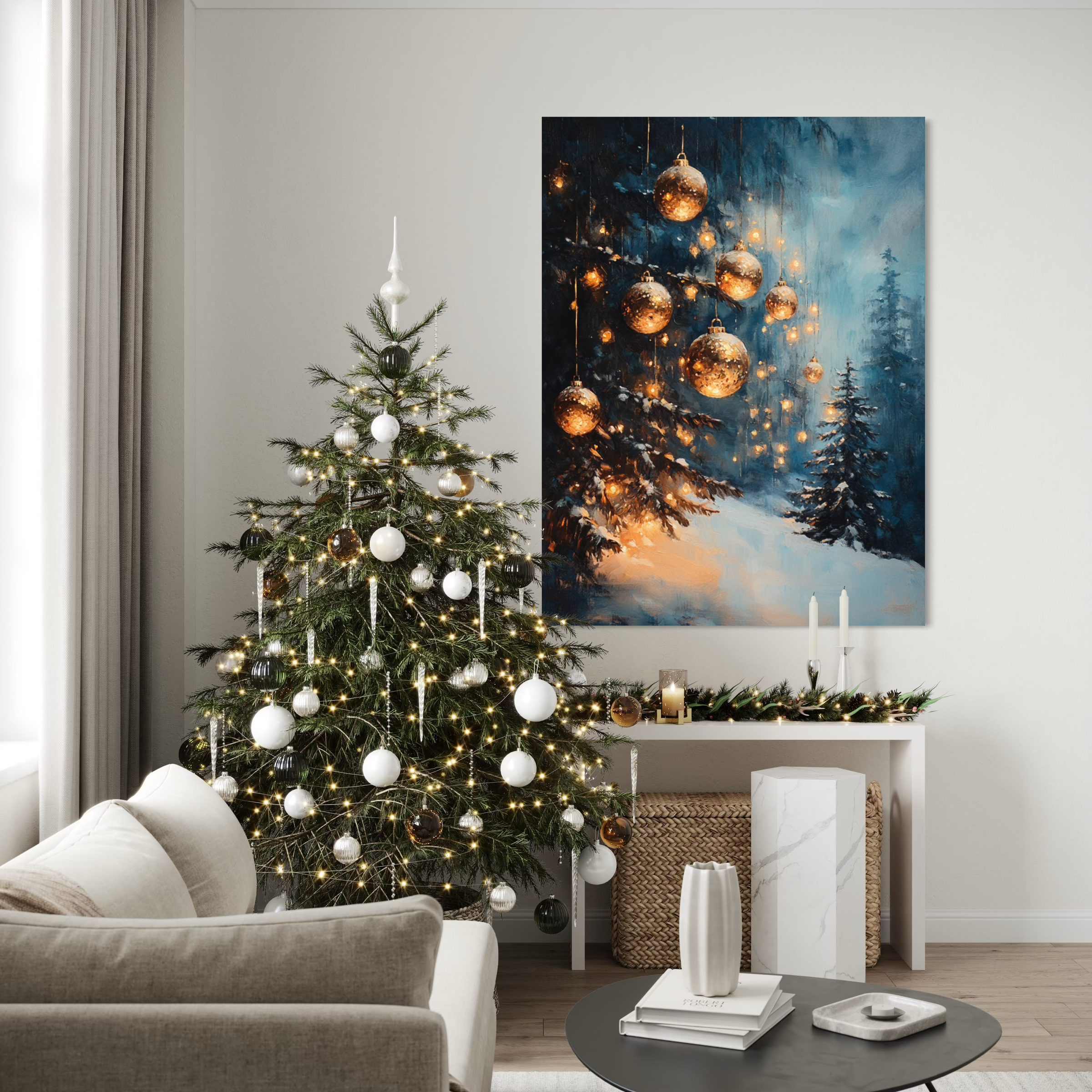Winter Ornaments at Dusk