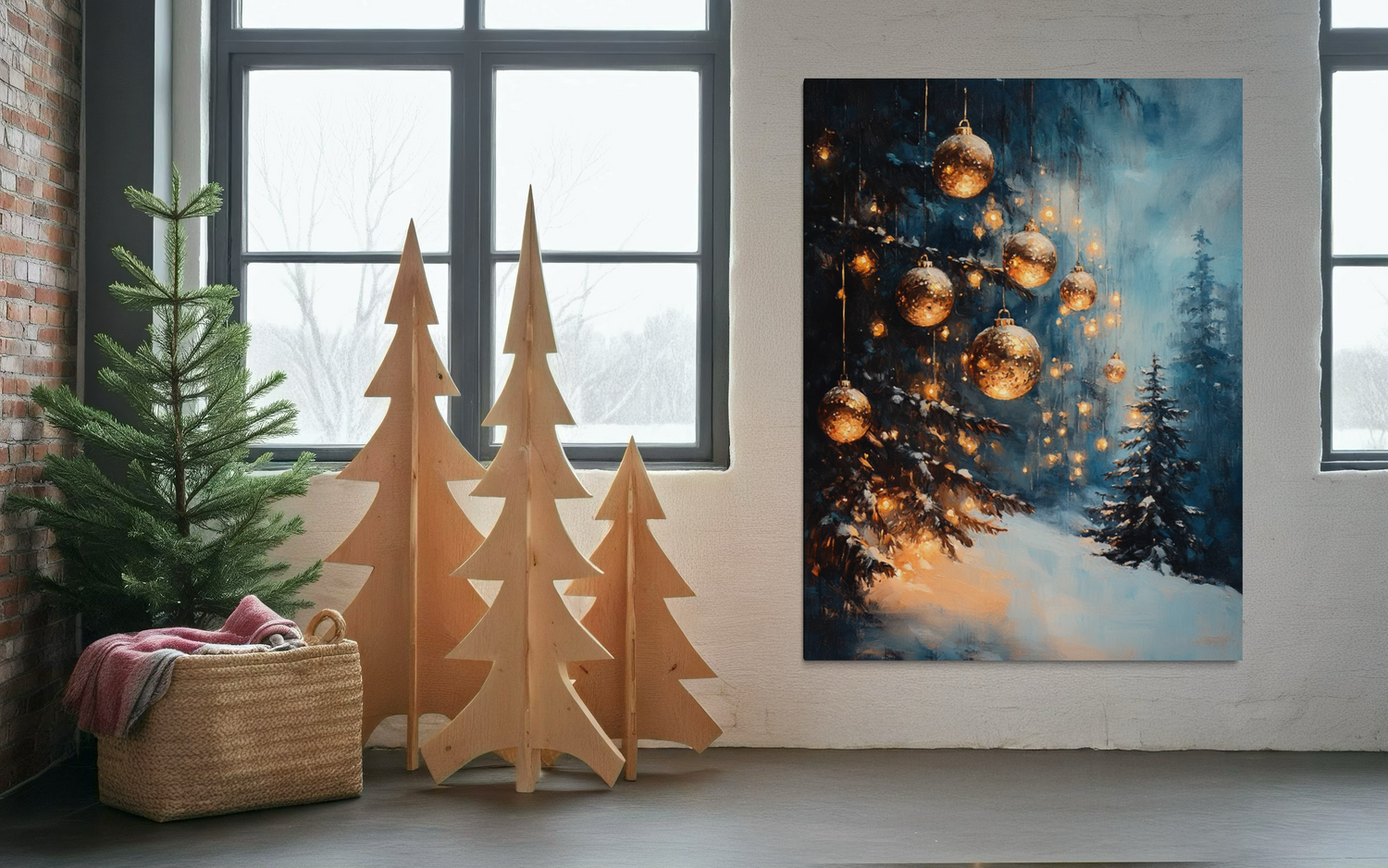 Winter Ornaments at Dusk 