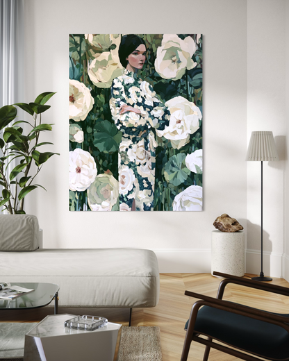 Woman in the Garden Dress