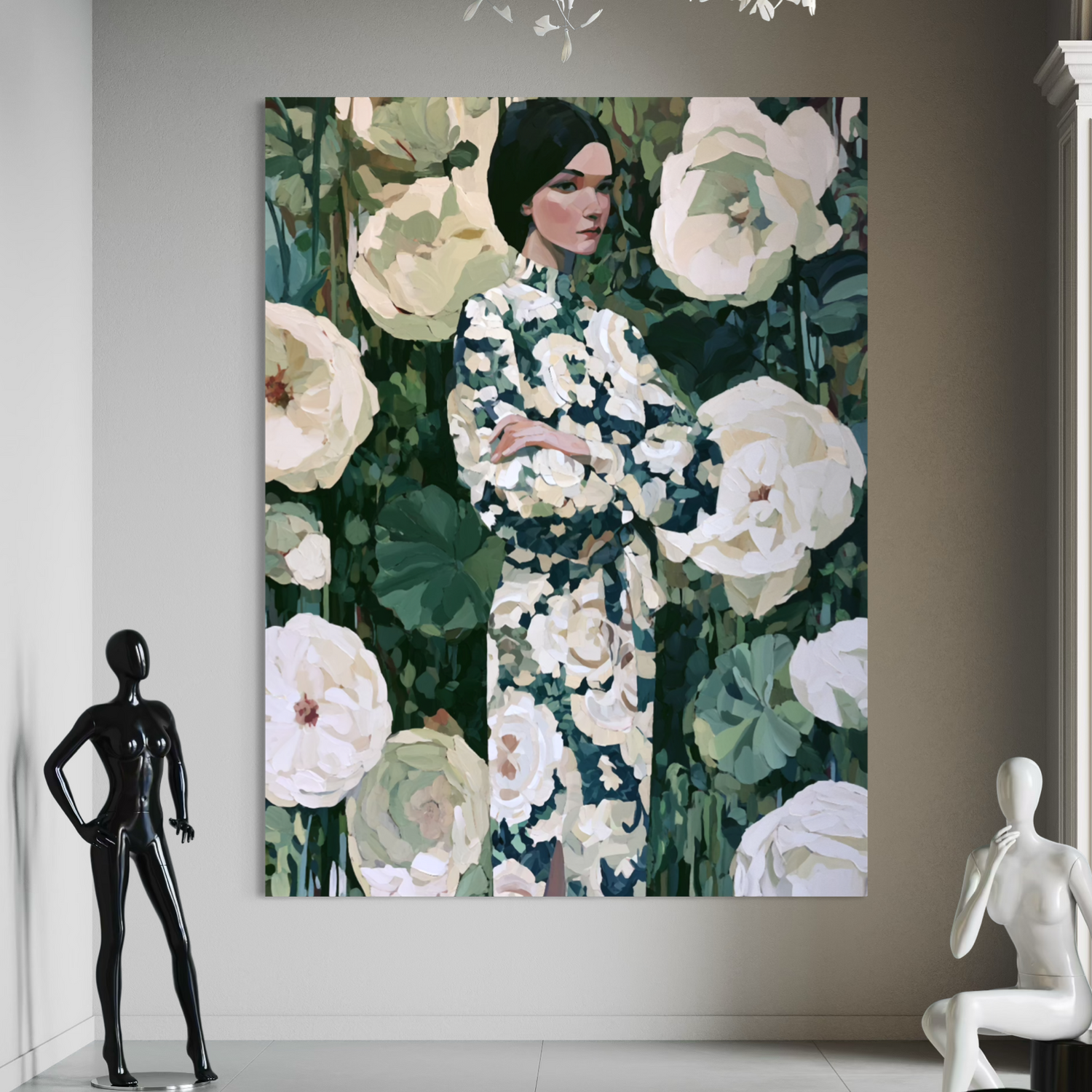 Woman in the Garden Dress 