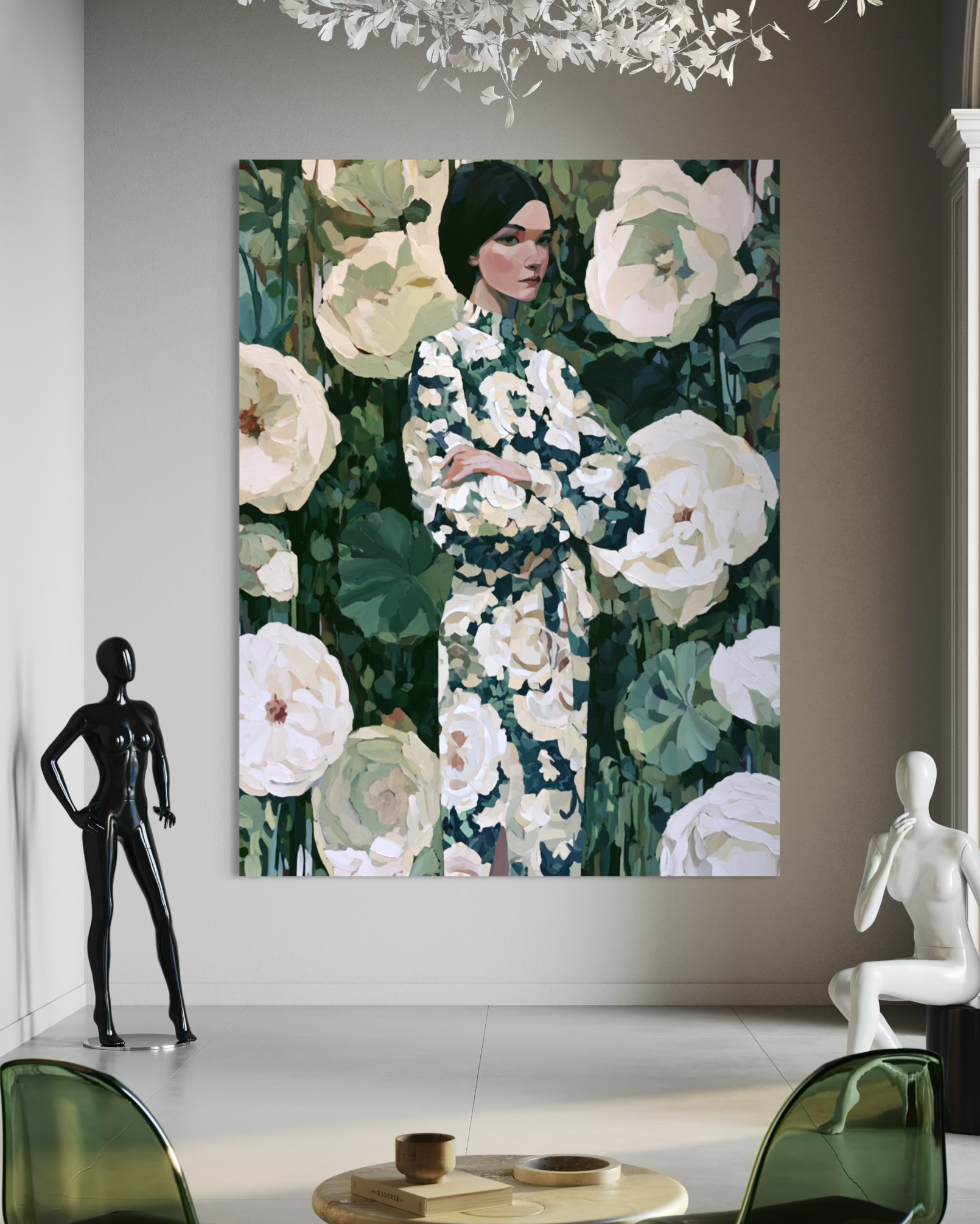 Woman in the Garden Dress