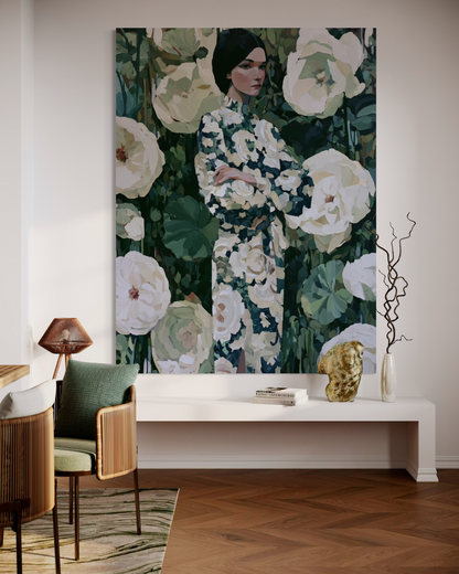 Woman in the Garden Dress