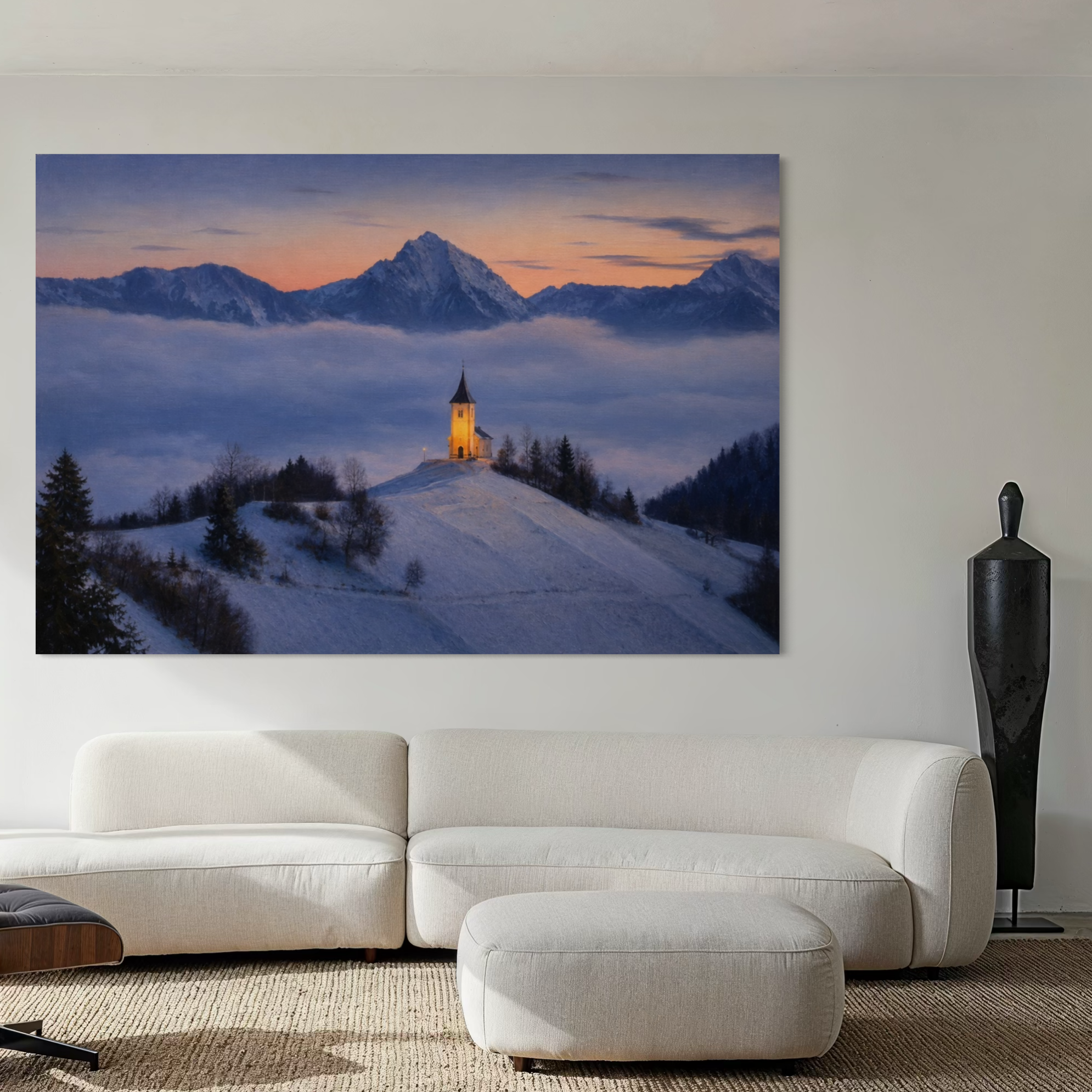 Chapel Above the Quiet Clouds