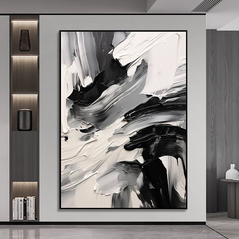 Black and White Freestyle - Hand Painting