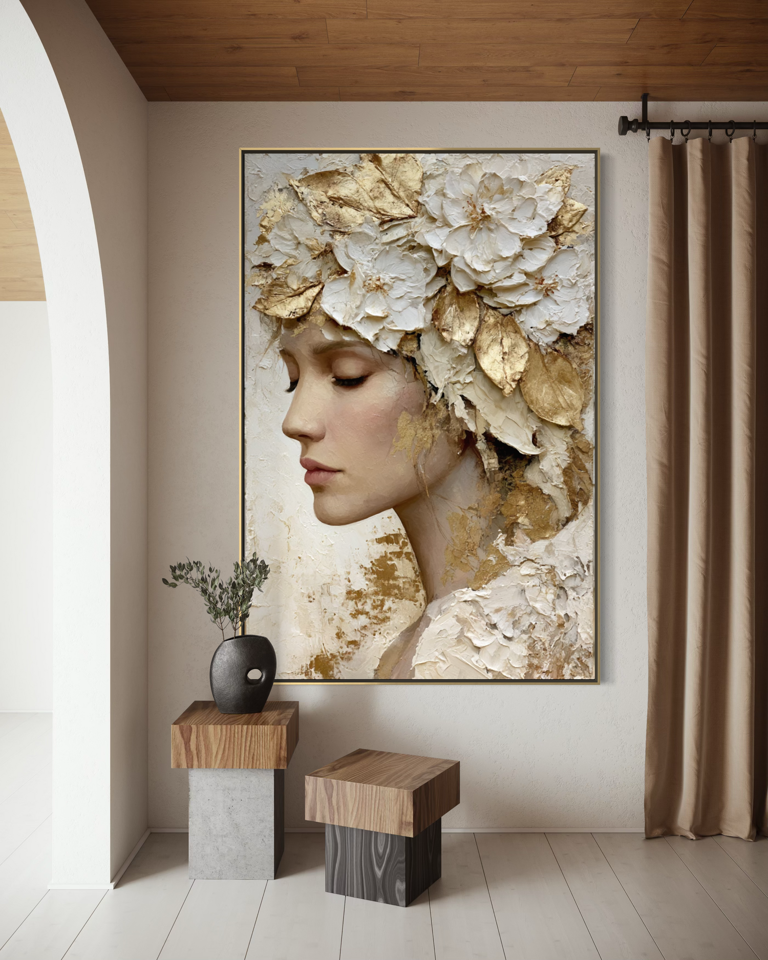 Floral Crown in Ivory 