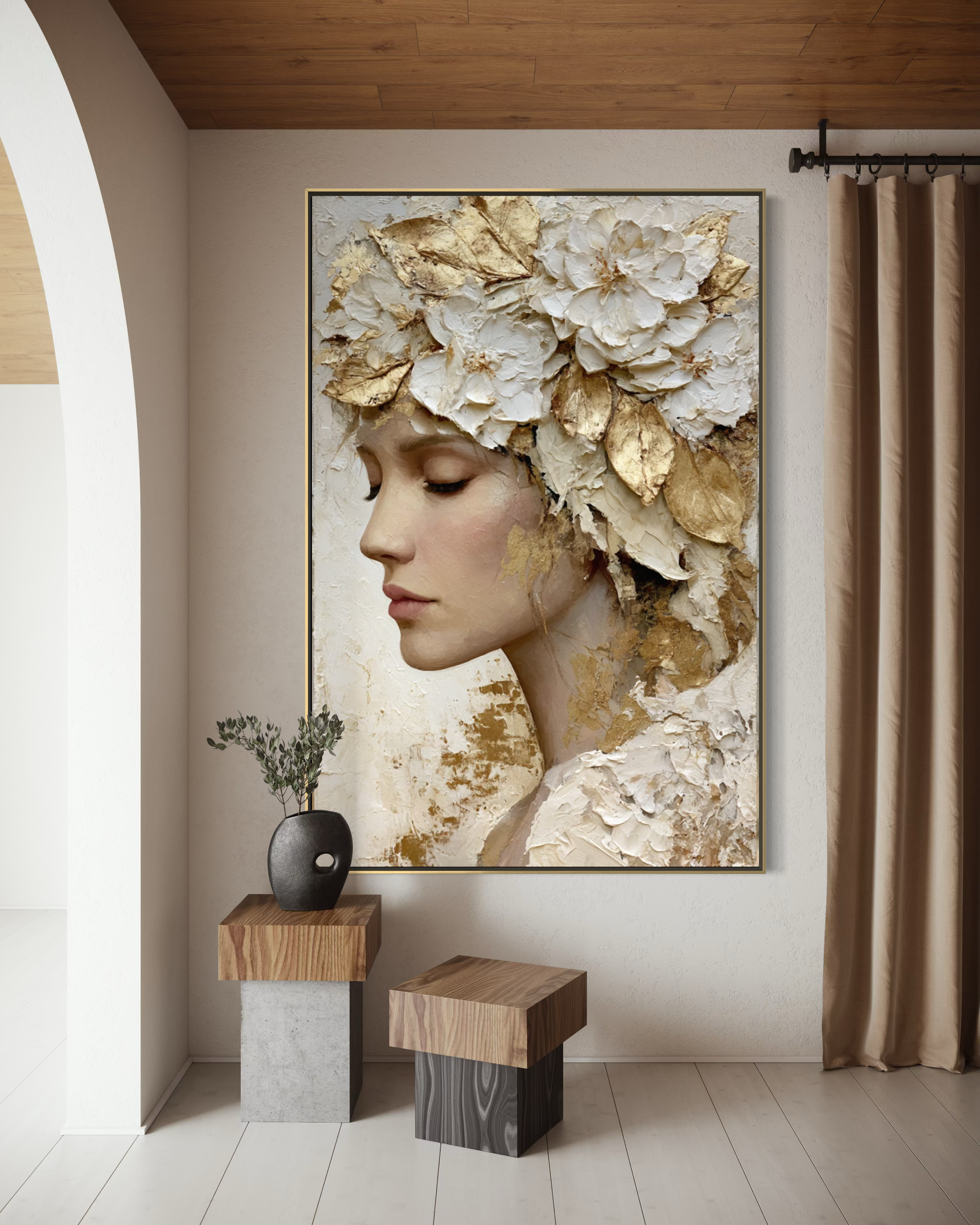Floral Crown in Ivory