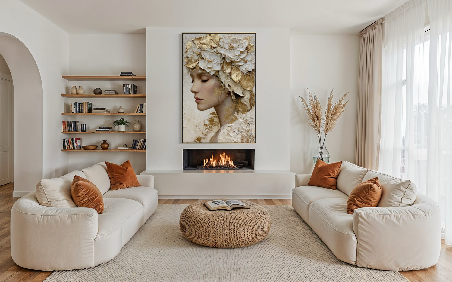 Floral Crown in Ivory 