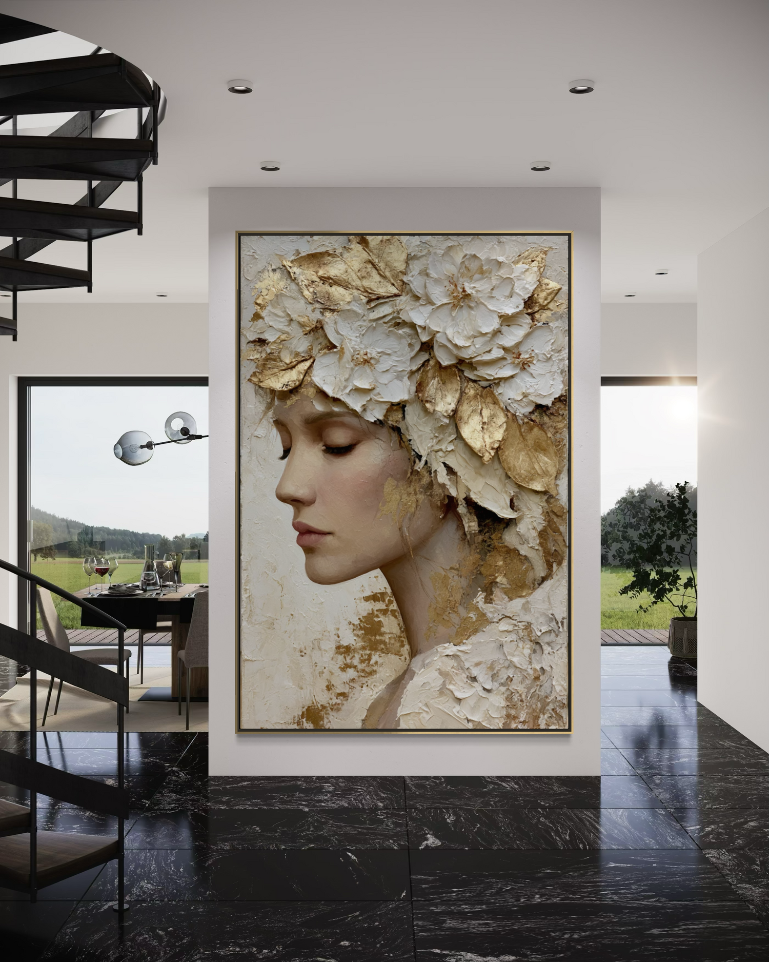 Floral Crown in Ivory 