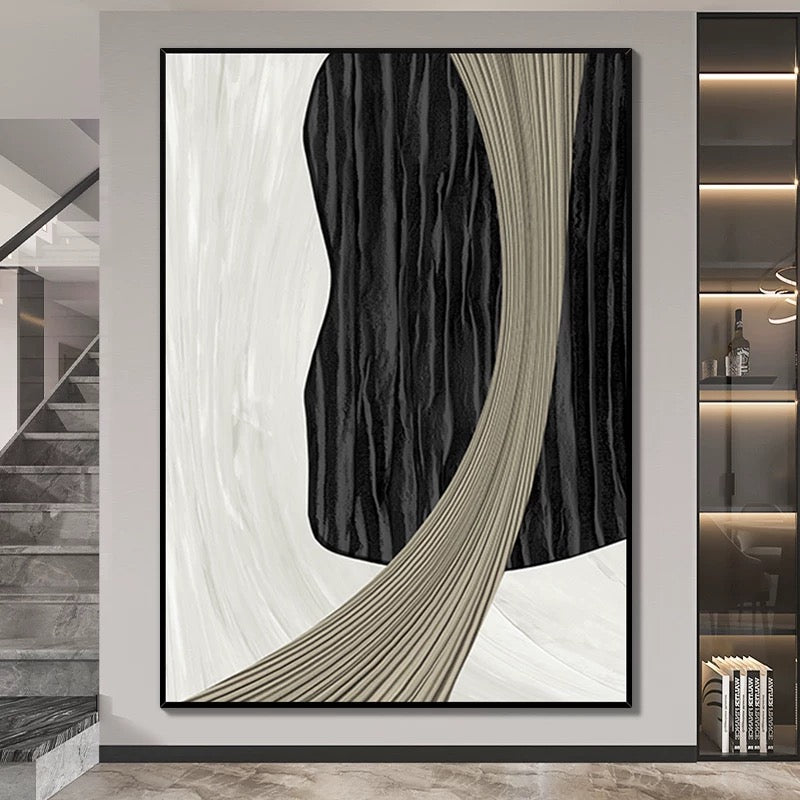 Zen Style Textured Art 1 - Hand Painting