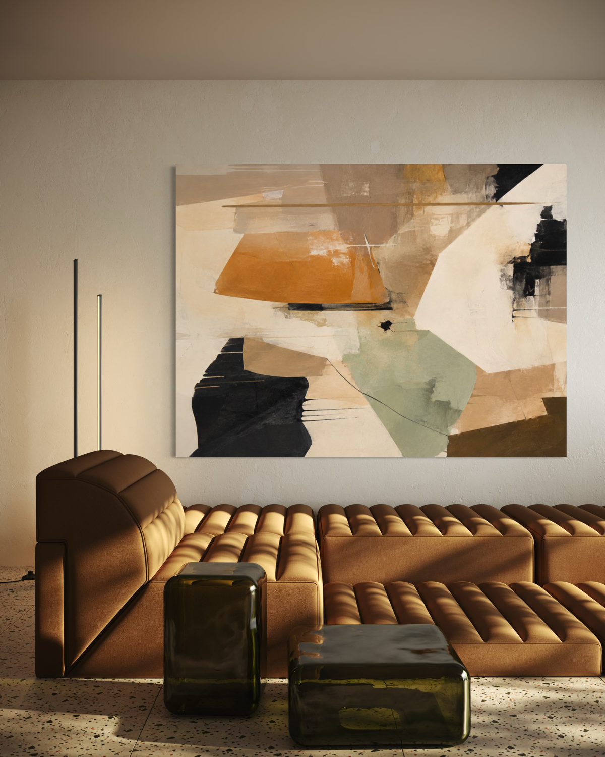 Spatial Memory Arte de pared beige