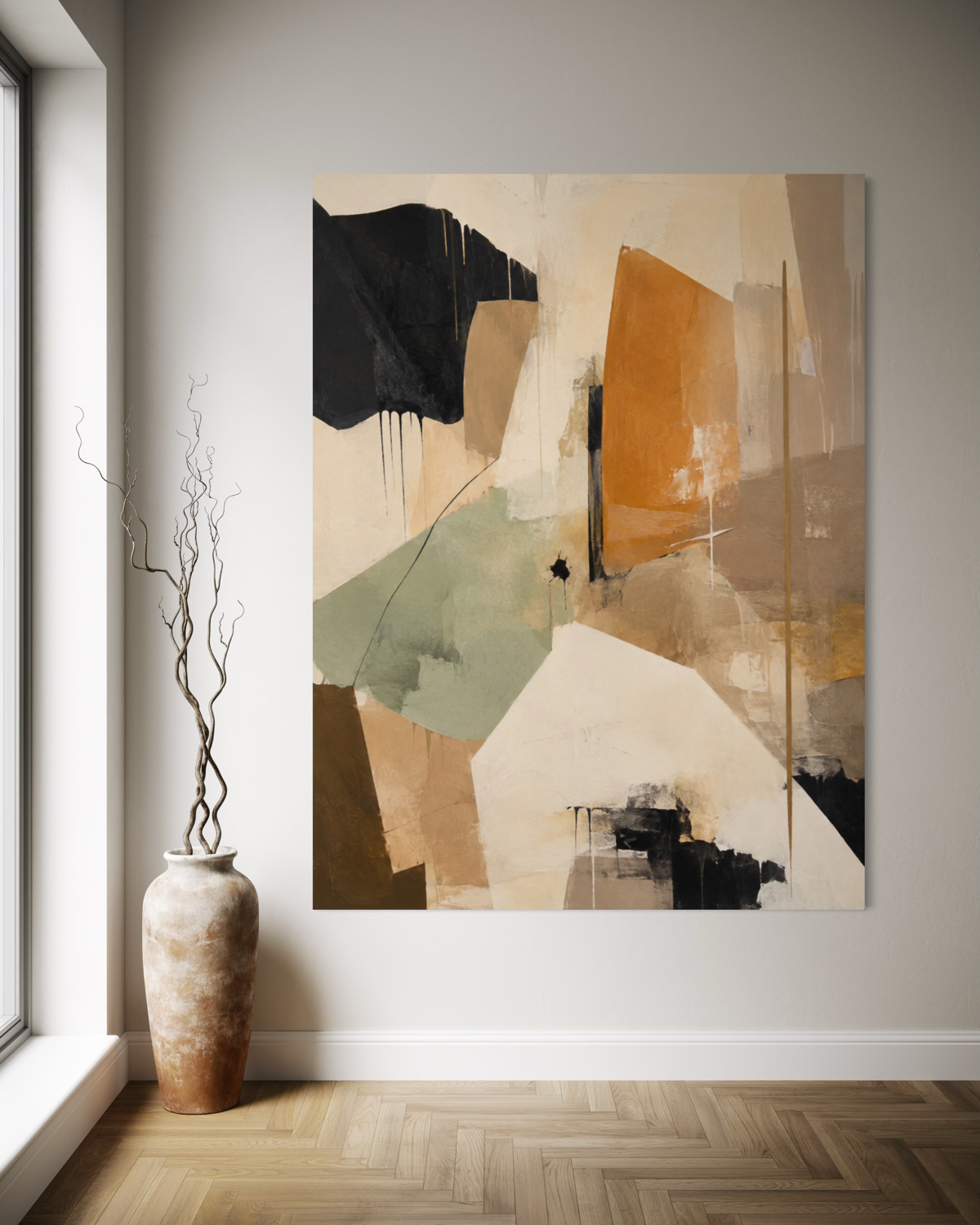 Spatial Memory Arte de pared beige