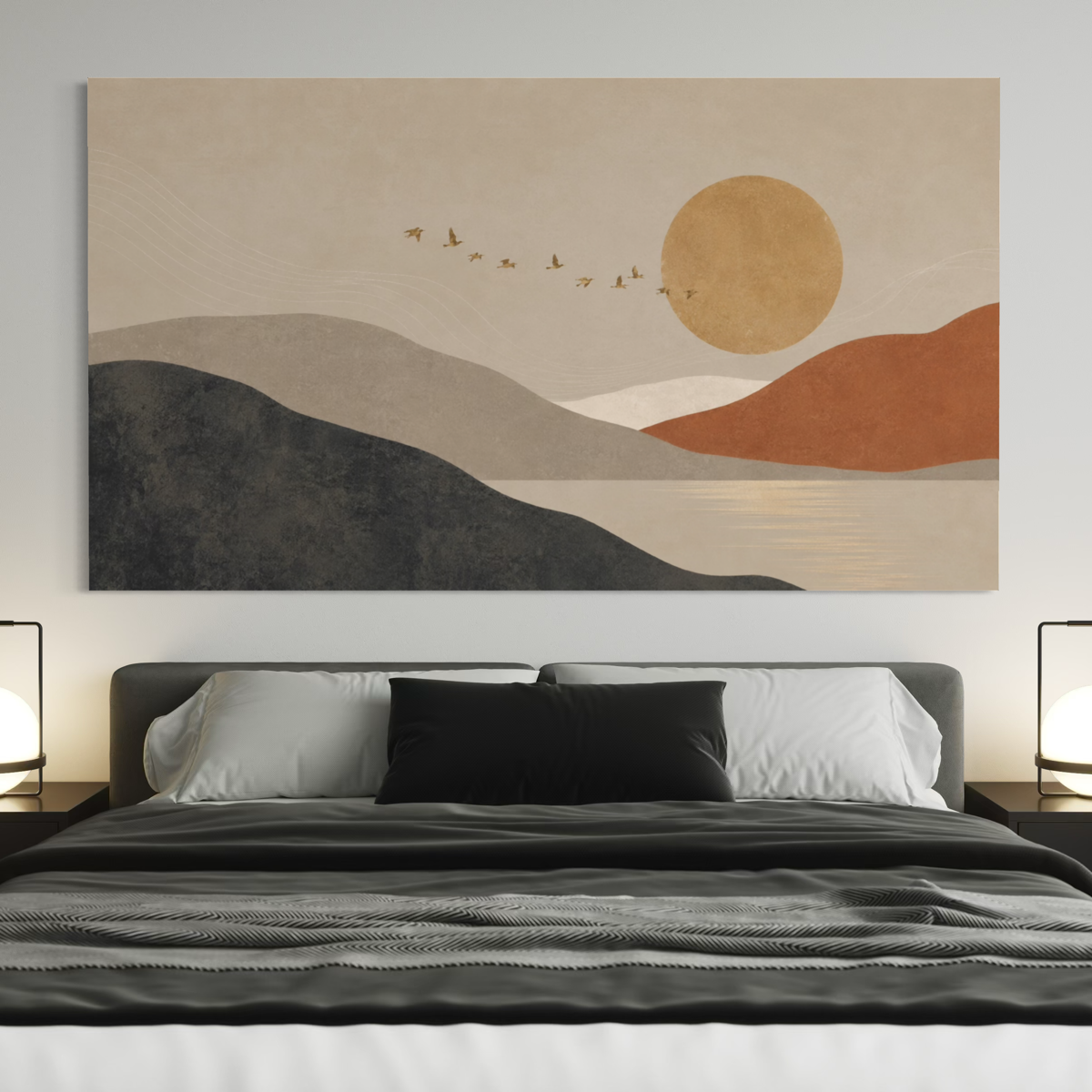 Toward the Setting Sun Arte de pared beige