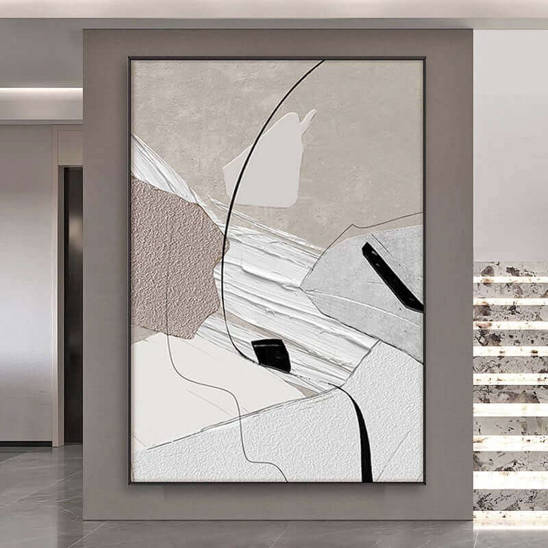 Merits 3 - Hand Painting 茶色の壁アート
