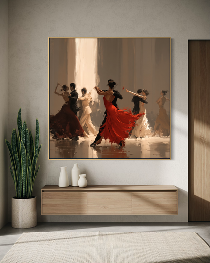 Ballroom Dancing - Hand Painting