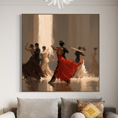 Ballroom Dancing - Hand Painting