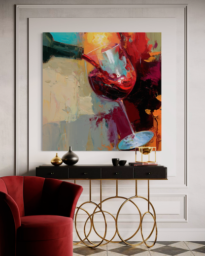 Expressive Wine Still Life