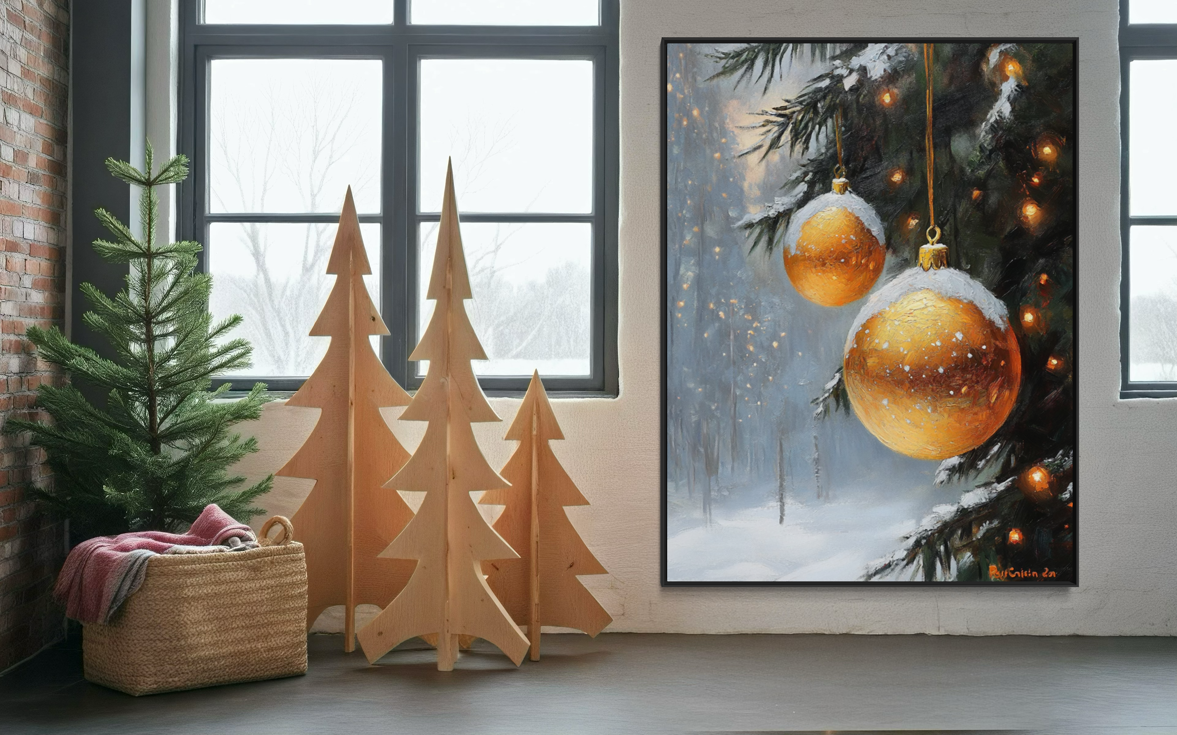 Christmas Glow in the Pines
