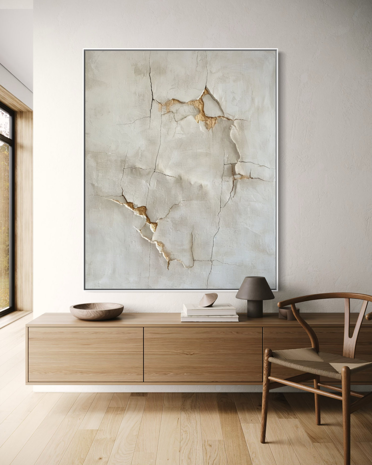 Cracked Earth in Gold 
