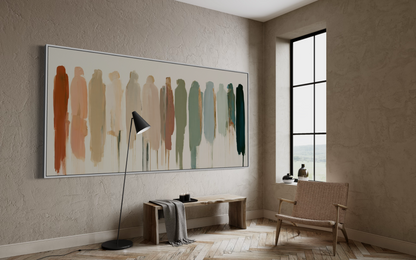 Panoramic Abstract Figures - Hand Painting