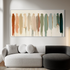 Panoramic Abstract Figures - Hand Painting