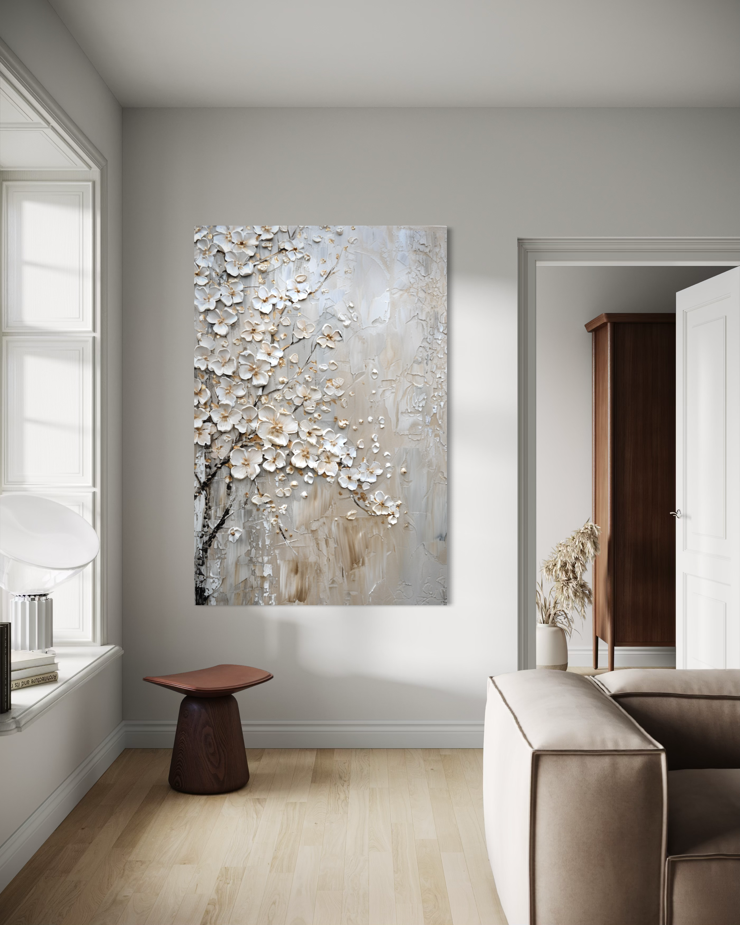 Ivory Petal Relief