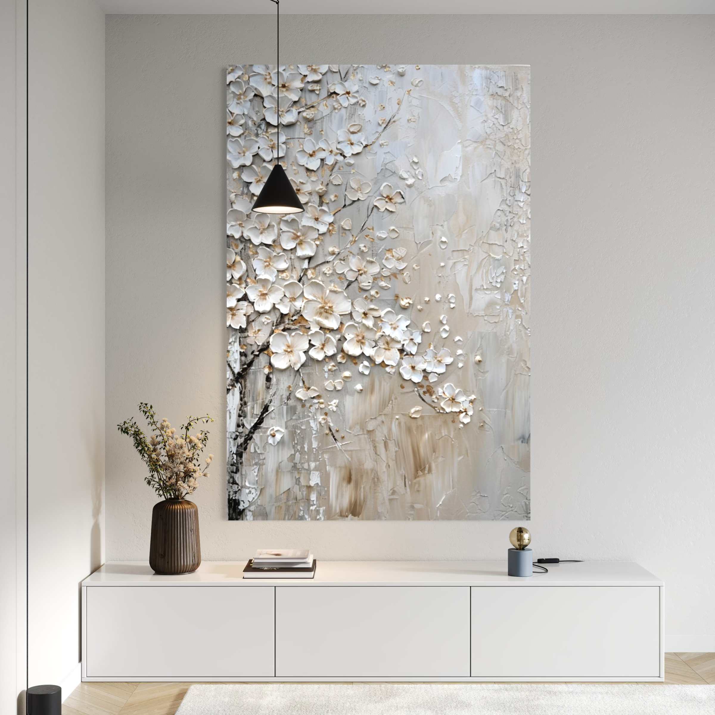 Ivory Petal Relief