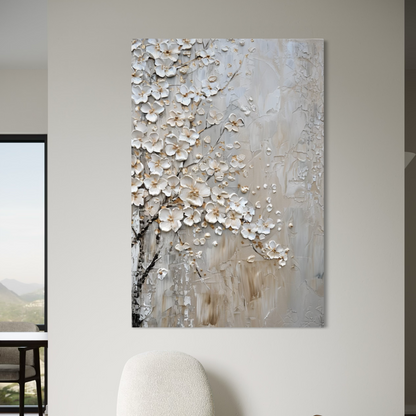 Ivory Petal Relief