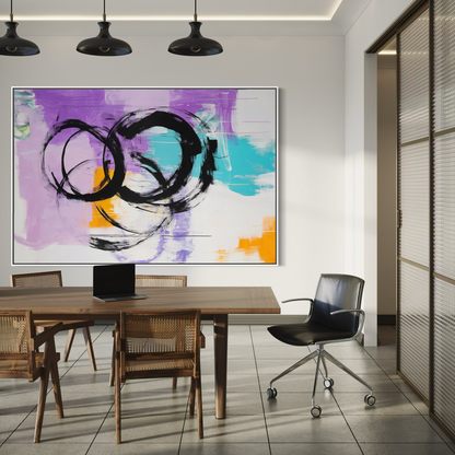 Playful Circles in Lavender