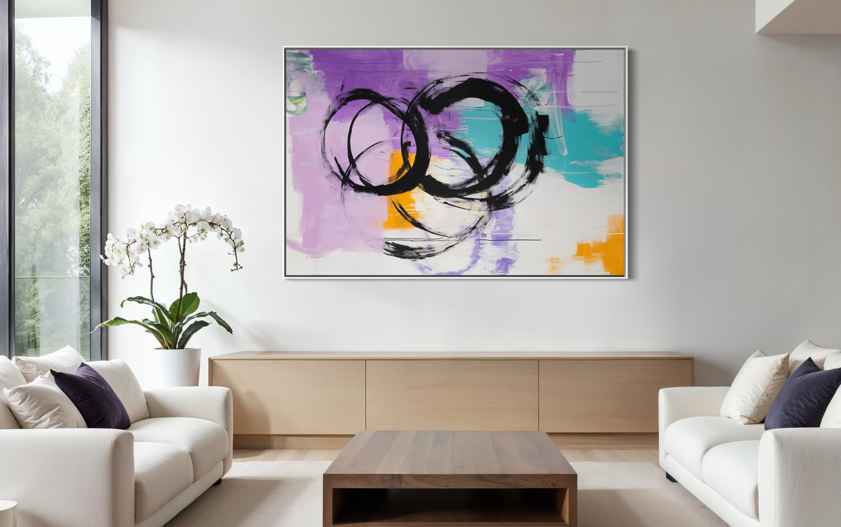 Playful Circles in Lavender