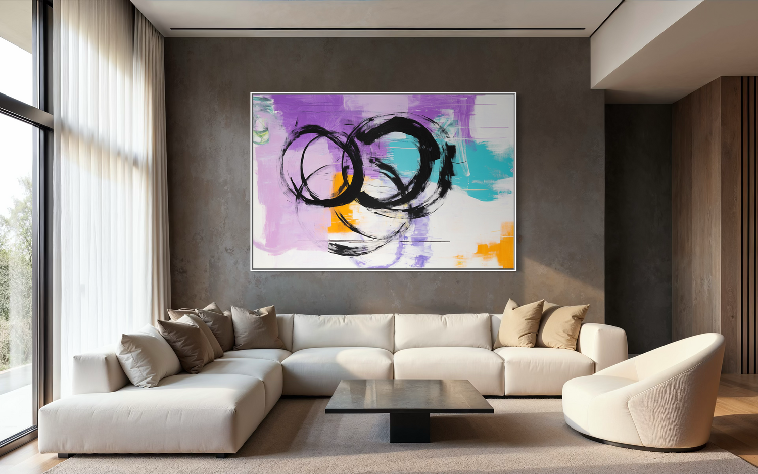 Playful Circles in Lavender 