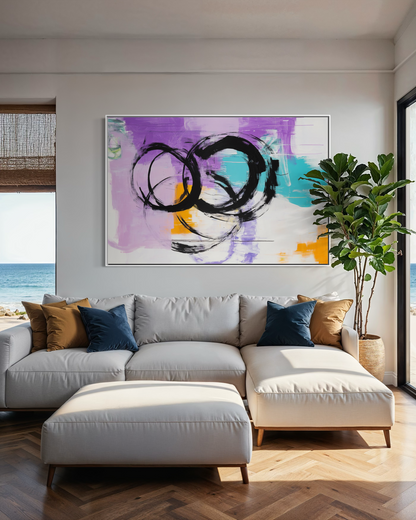 Playful Circles in Lavender