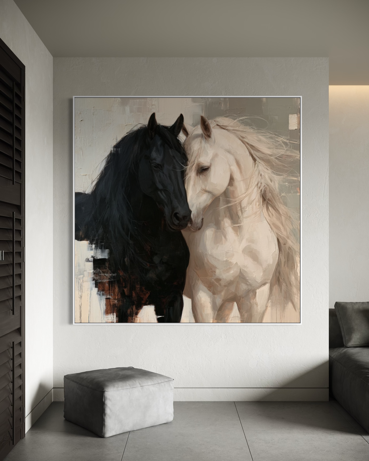 Together In Stillness - Hand Painting Dipinti romantici