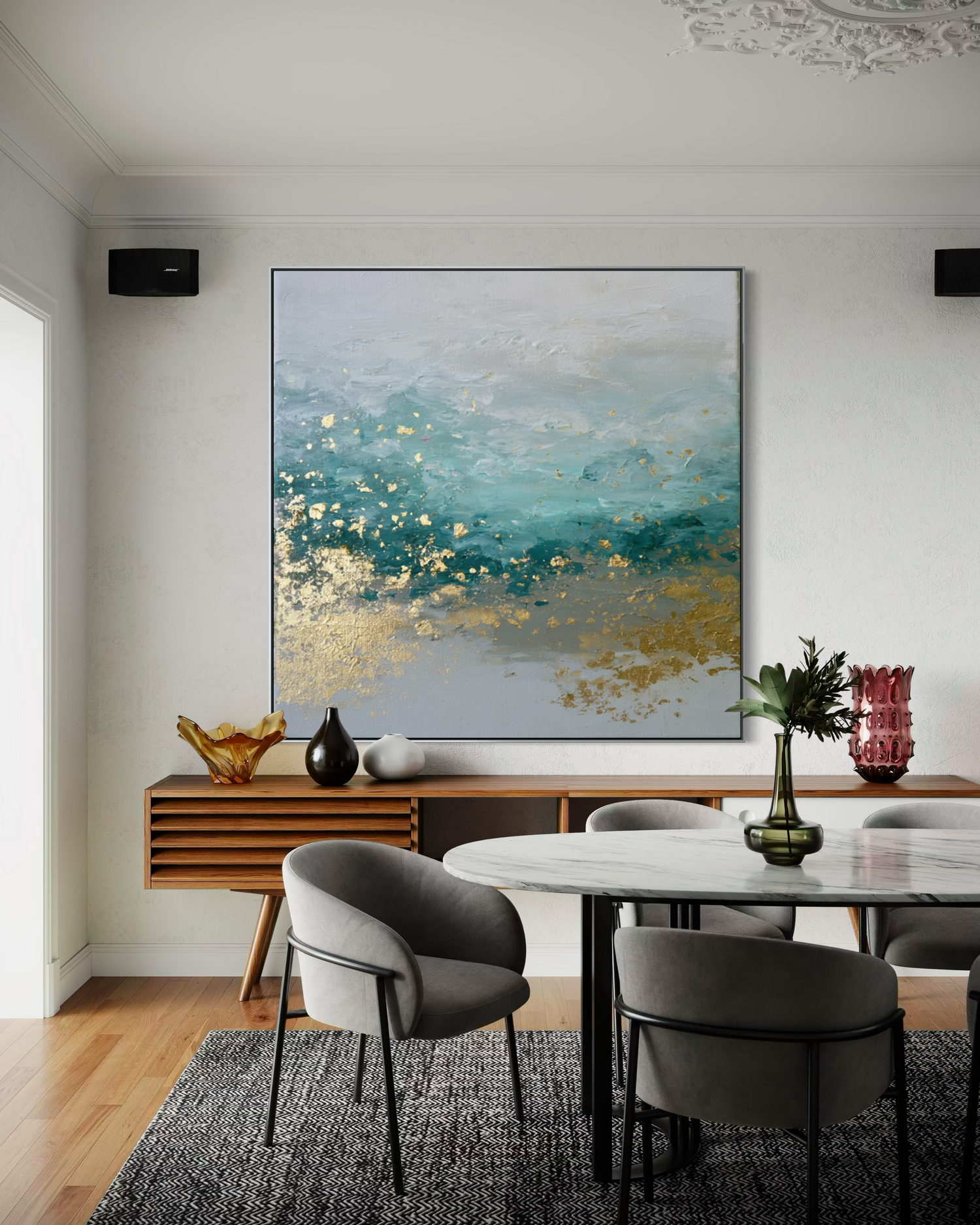 Seafoam and Gold Tide 