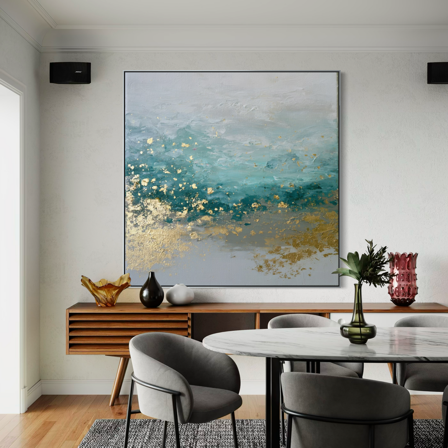 Seafoam and Gold Tide 