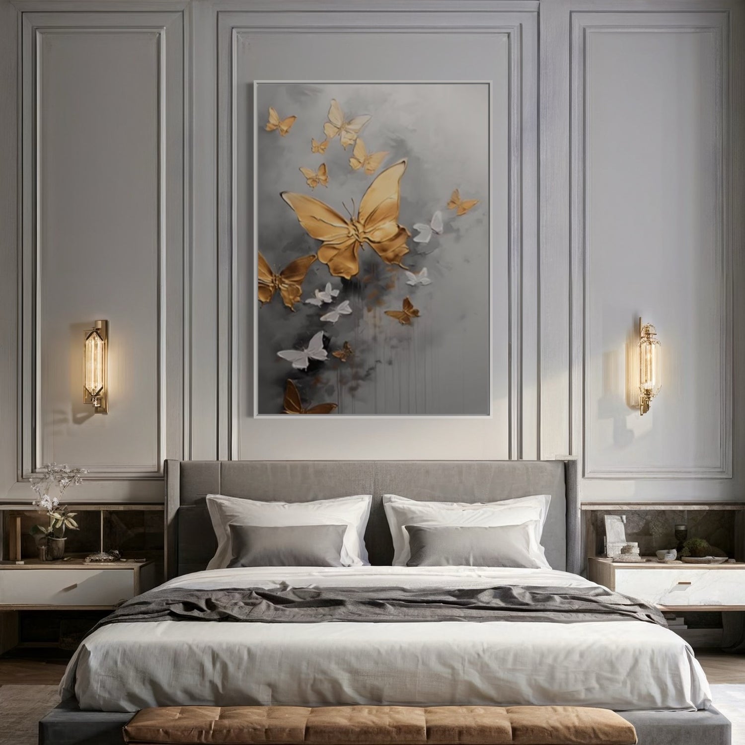 Golden Ascendance ラグジュアリー・ウォールアート