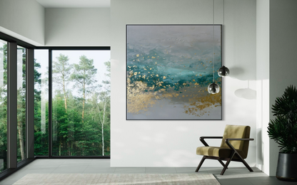 Seafoam and Gold Tide