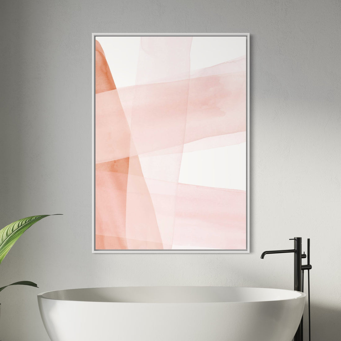 Blush &amp; Copper Abstract